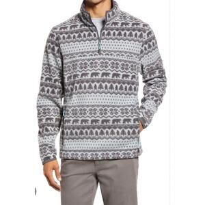 Chubbies | XL The Flame Commander Fair Isle Fleece Quarter Zip Pullover